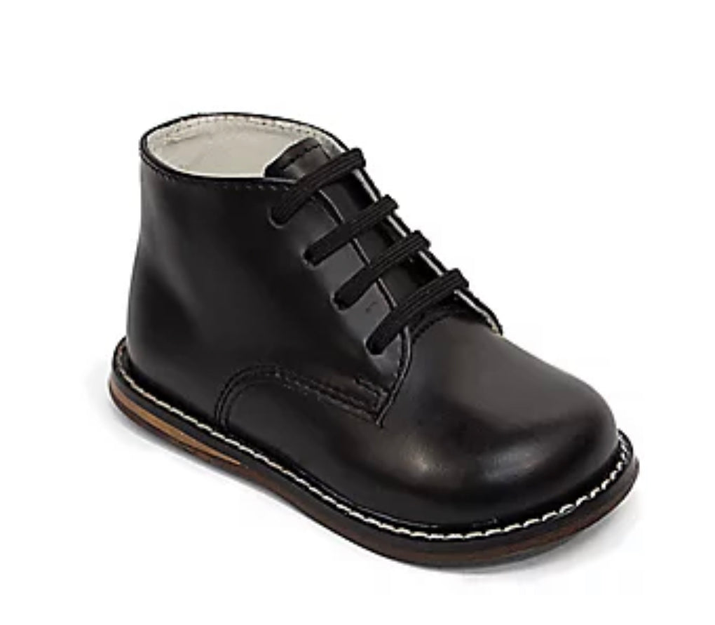 Leather Walking Shoes Black (Baby) – Mixit-Matchit