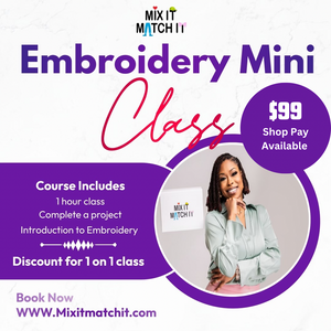 Embroidery Mini Class