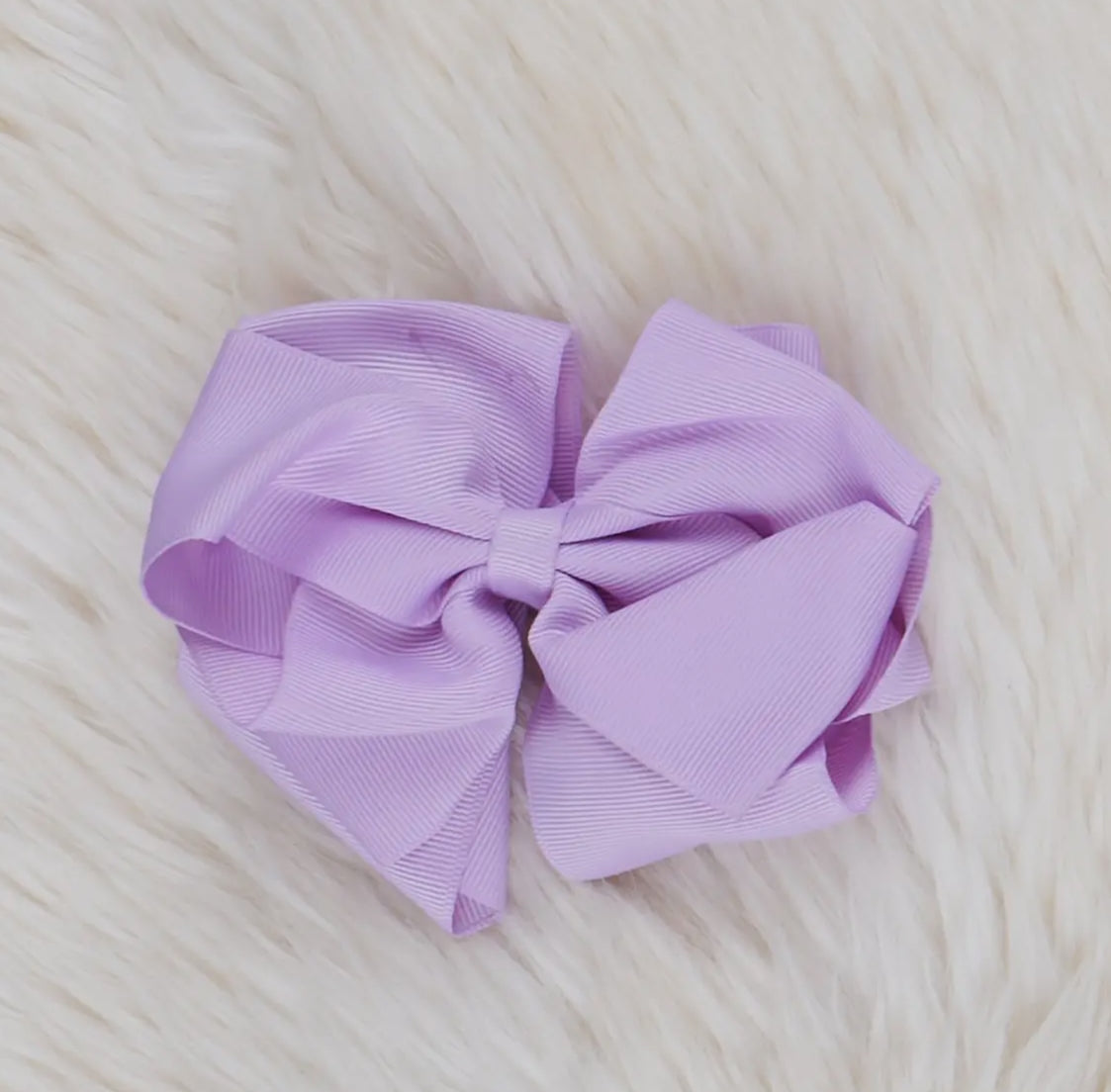 Solid 5in Double Layer Hair Bow
