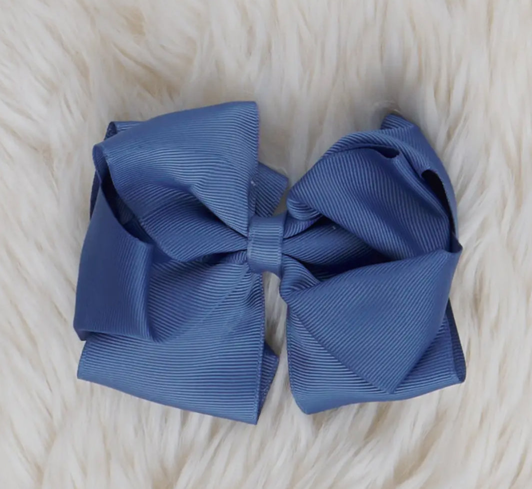 Solid 5in Double Layer Hair Bow