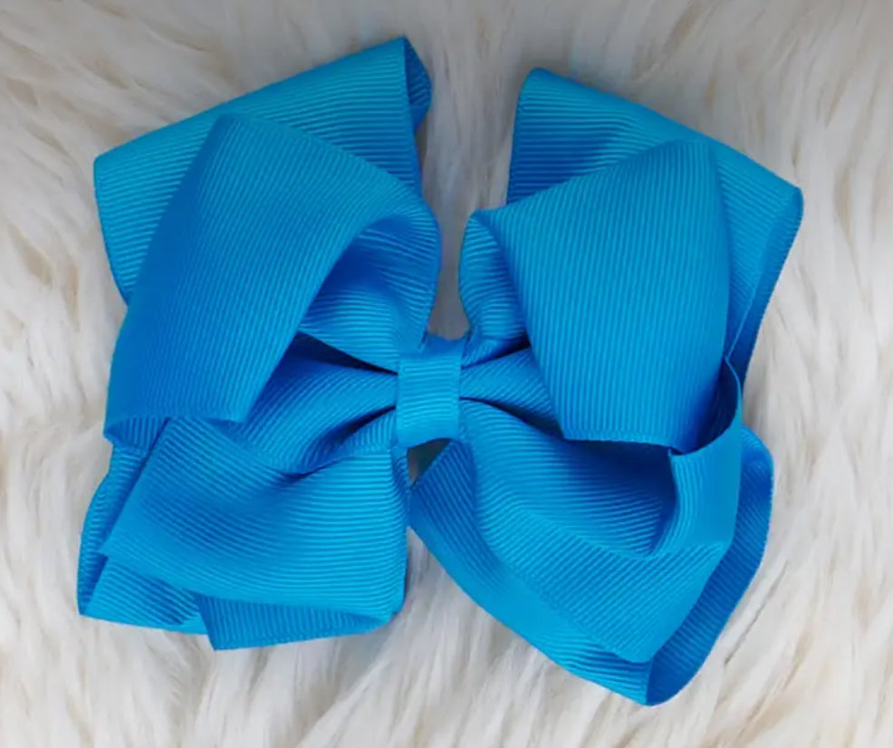 Solid 5in Double Layer Hair Bow