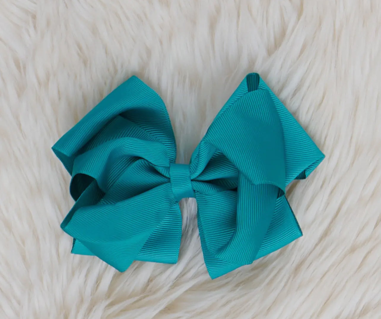 Solid 5in Double Layer Hair Bow
