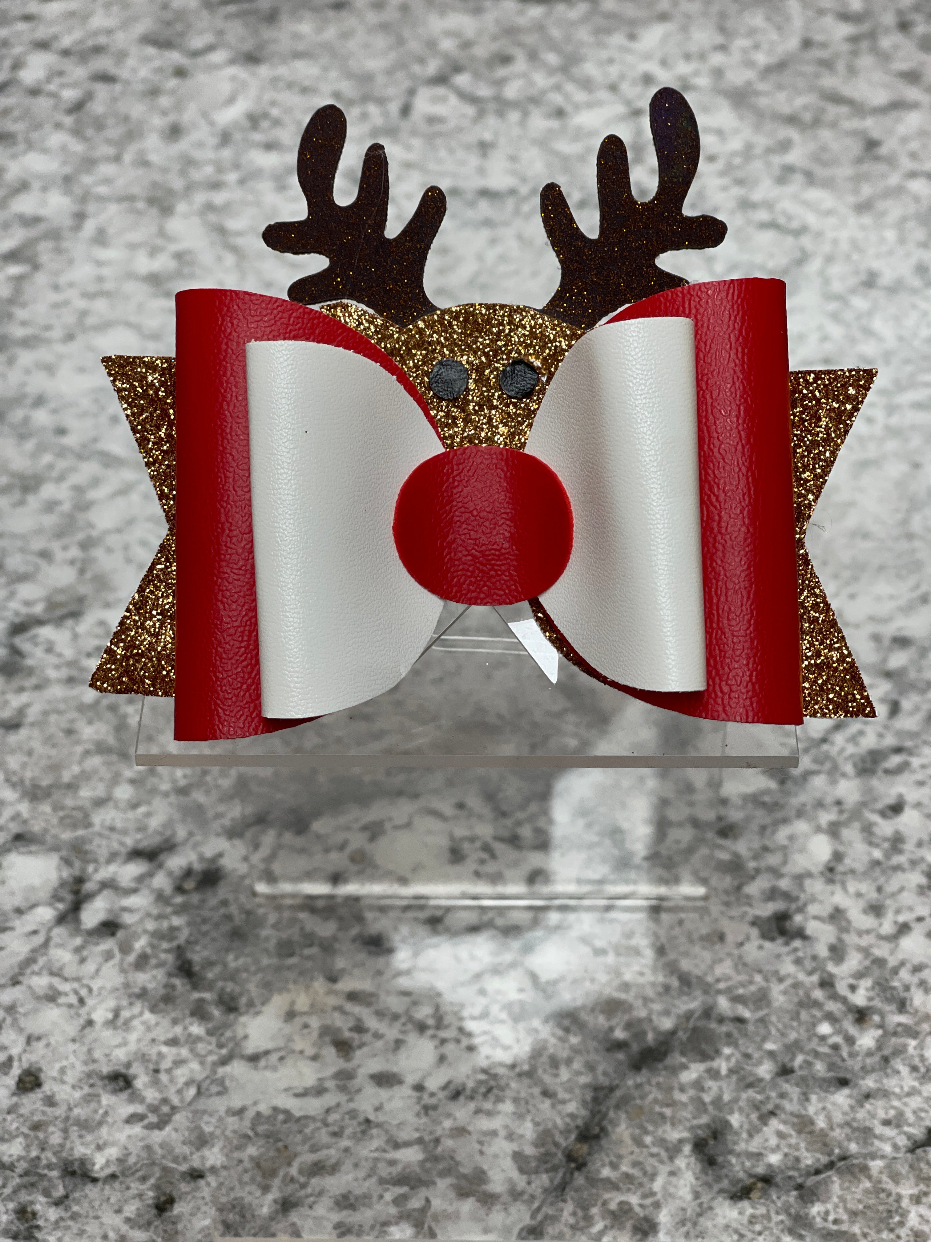 Reindeer faux bow