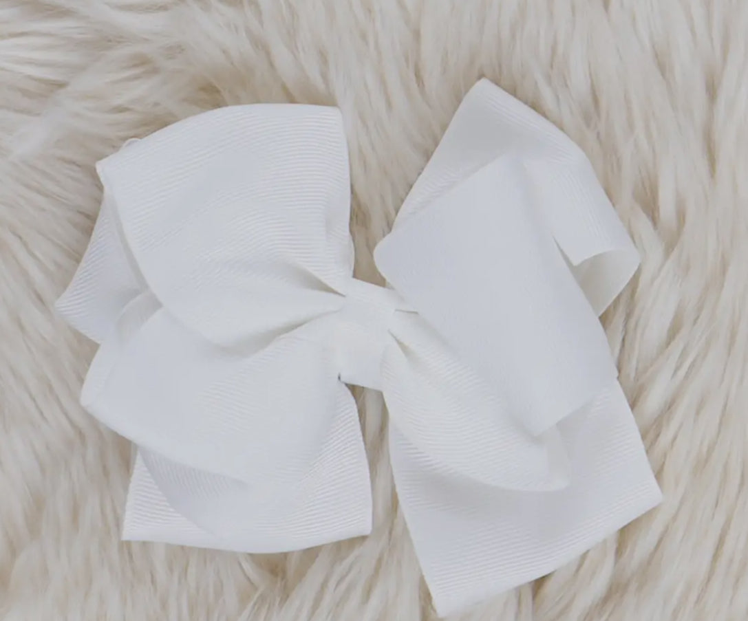 Solid 5in Double Layer Hair Bow