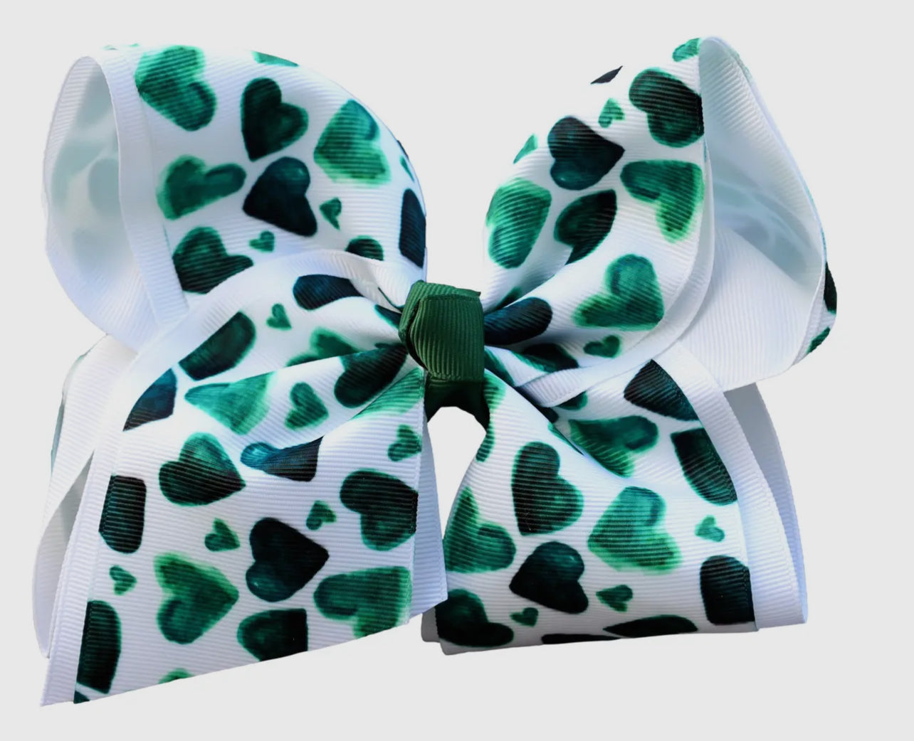 Lucky Hearts Layered Hair Bow