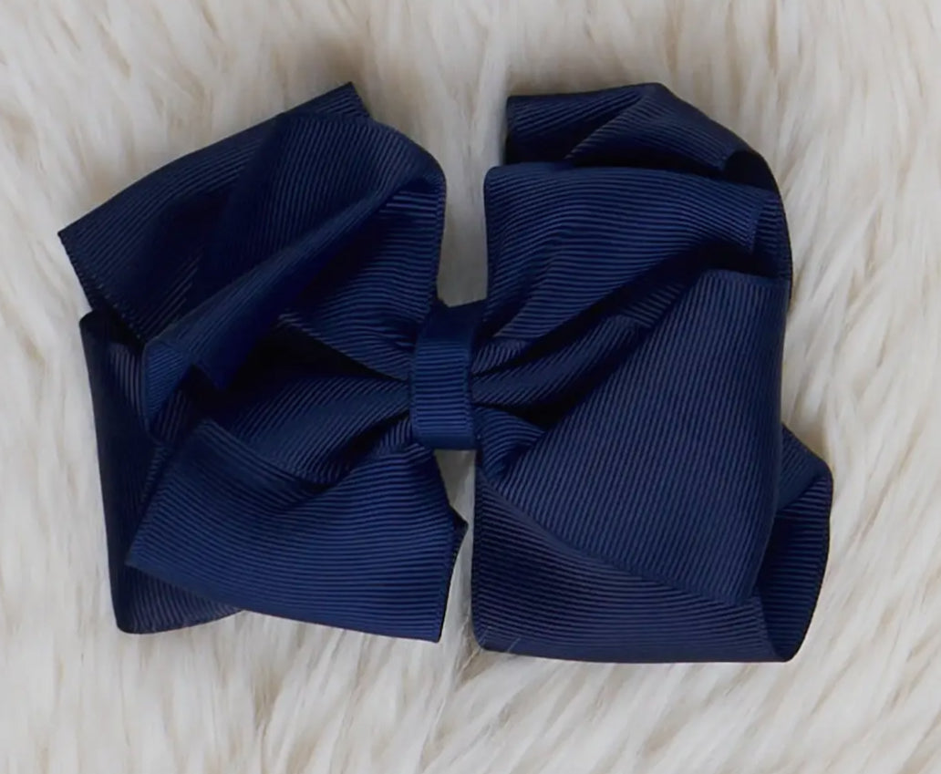 Solid 5in Double Layer Hair Bow