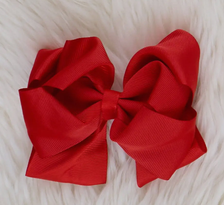 Solid 5in Double Layer Hair Bow