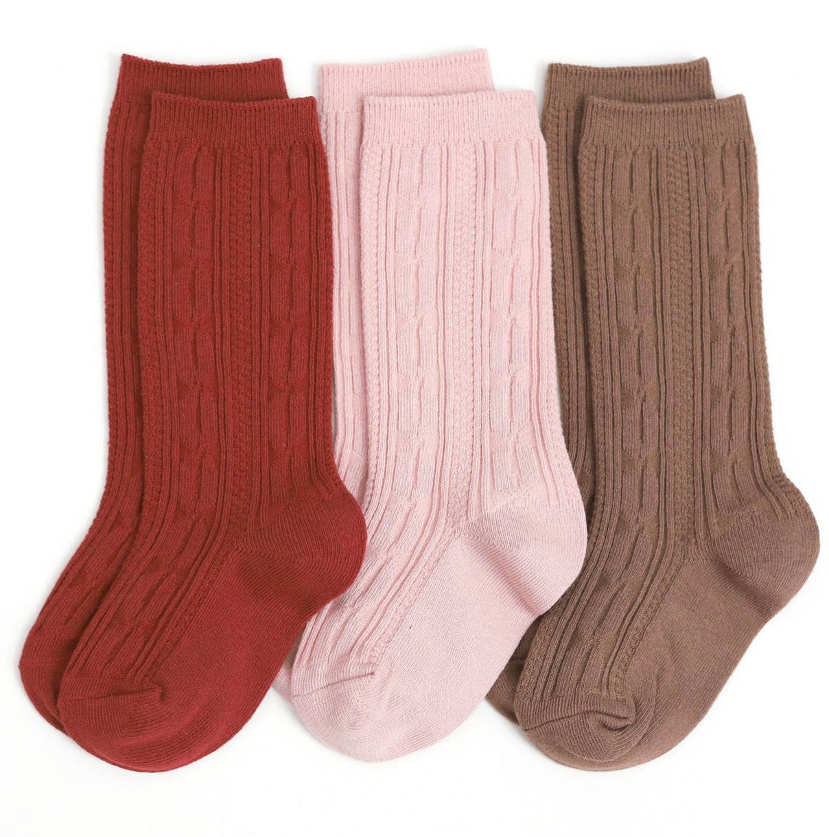 Sequoia Cable Knit Knee High Socks 3-Pack