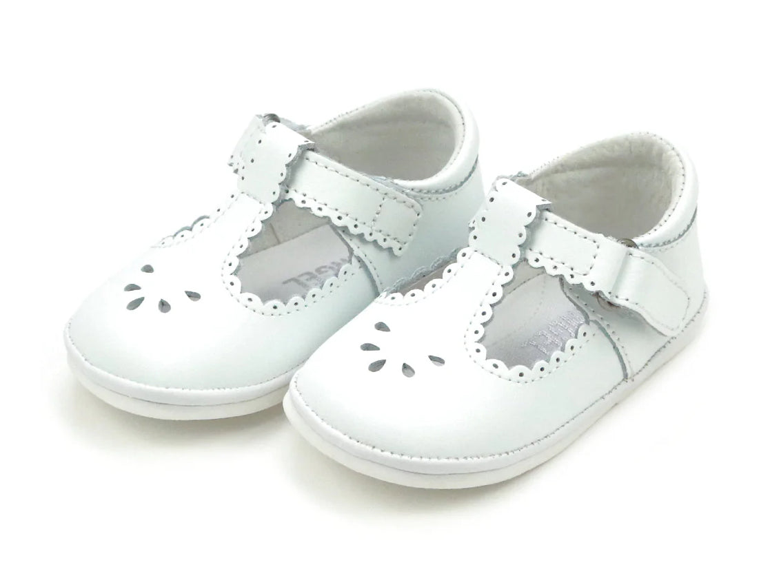 Dottie Leather Mary Jane White (Baby/Toddler)