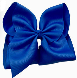 Solid Hair Bow 6in