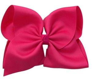 Solid Hair Bow 6in