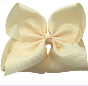 Solid Hair Bow 6in