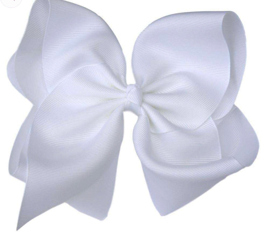 Solid Hair Bow 6in