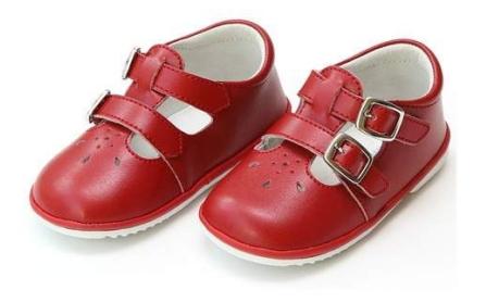 Hattie Double Buckle Leather Mary Jane (Baby/Toddler)