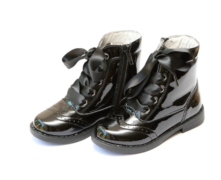 Stella Patent Mid Boot Black