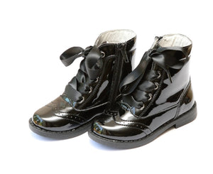 Stella Patent Mid Boot Black