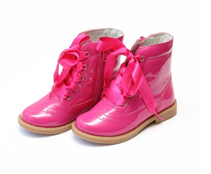 Stella Patent Mid Boot Fuchsia