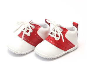 Austin  Leather Saddle Oxford Shoe Red (Baby/Toddler)