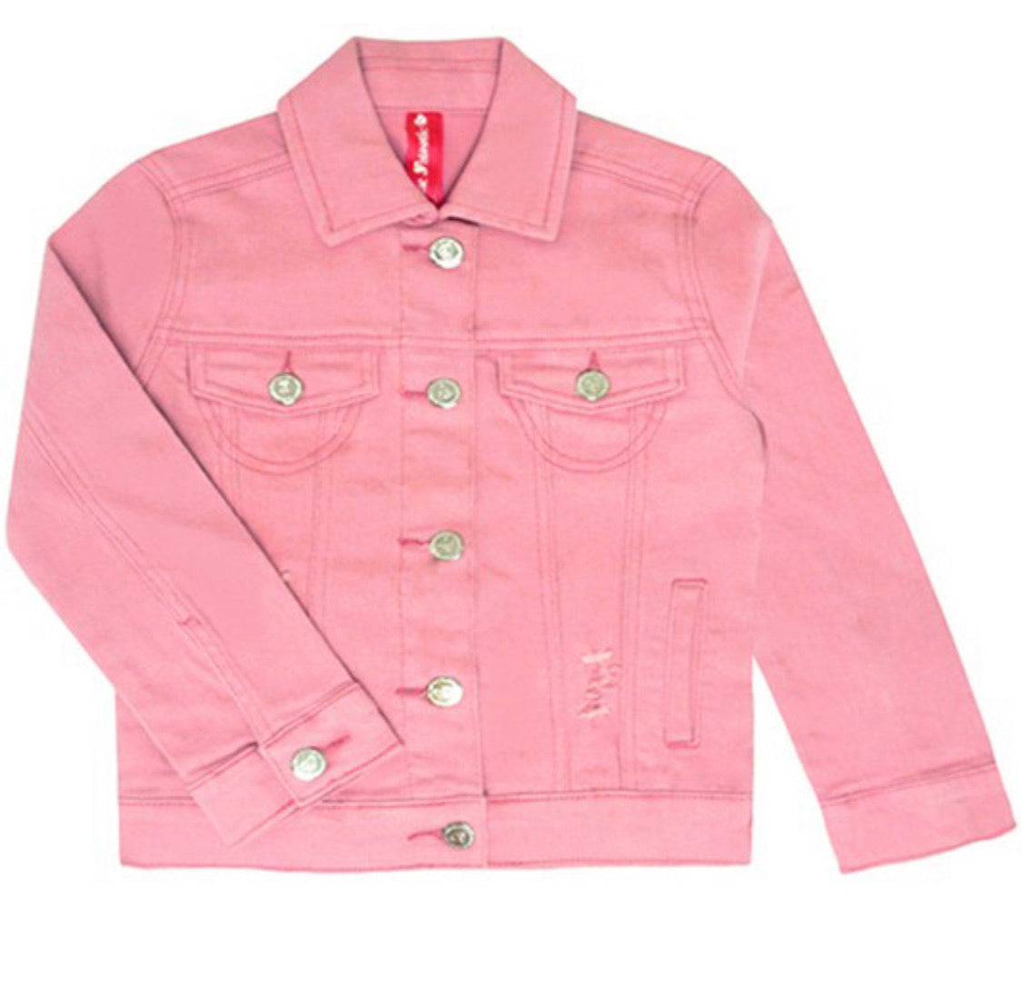 Pink Pearl Embellished Denim Jacket – Confetti Boutique