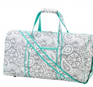 Personalized Parker Paisley Duffel Bag