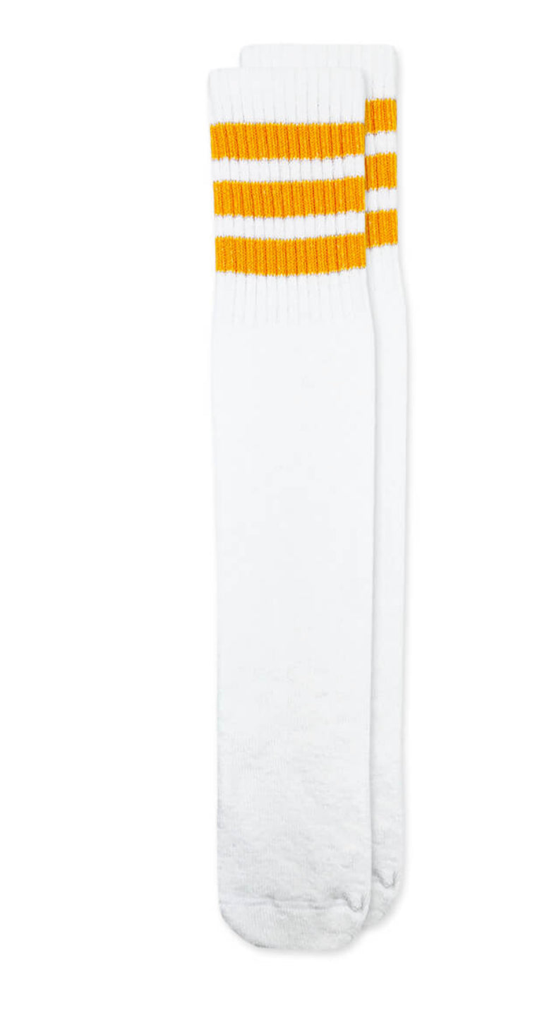 Jefferies Socks Stripe Knee High Tube Socks - Yellow
