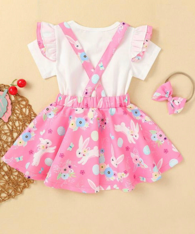 Girl Easter Suspender Set