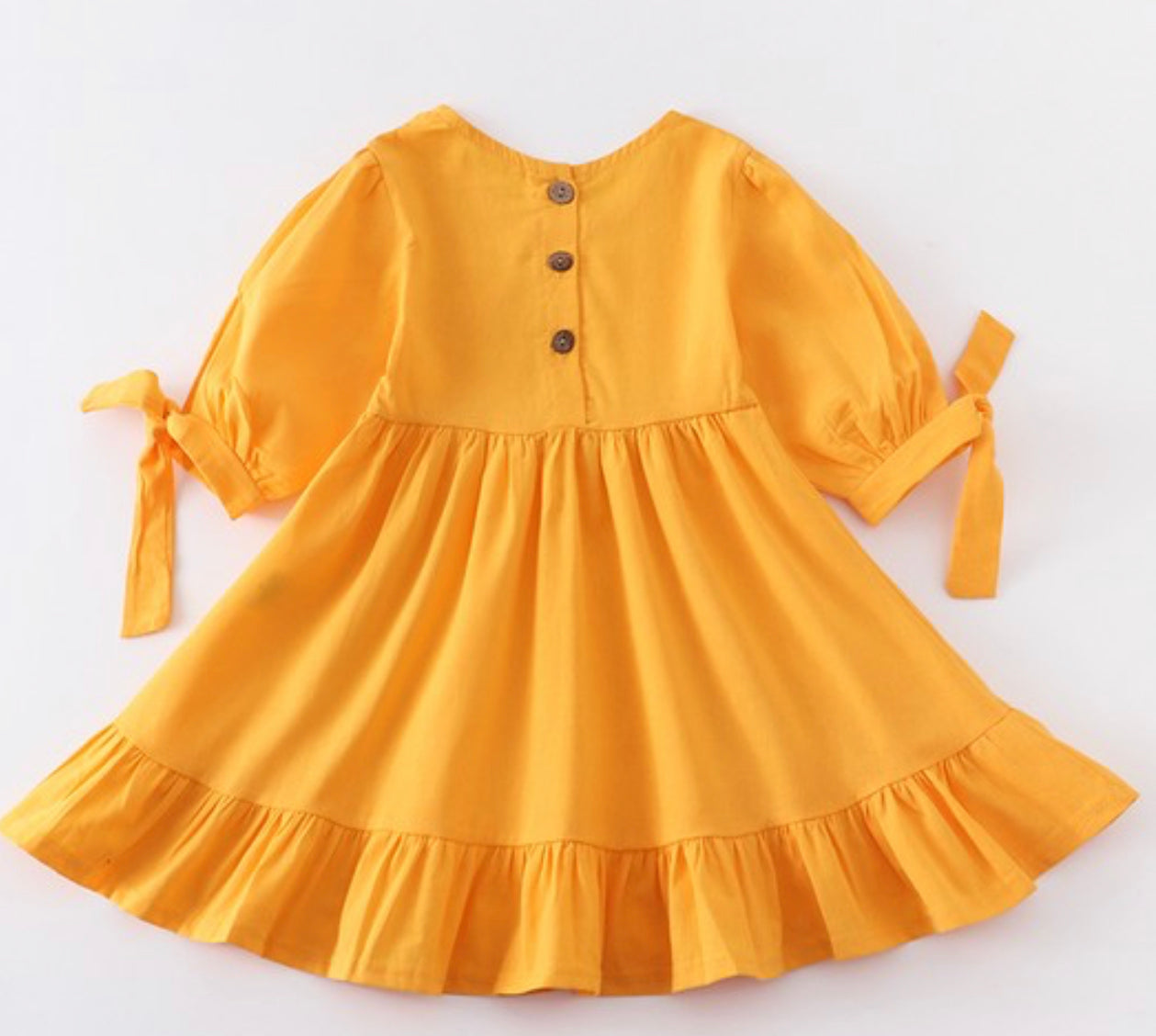 Ruffle Dress (Mustard)