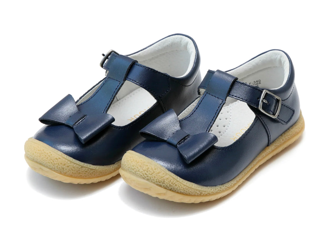Emma Bow T-Strap Mary Jane Navy – Mixit-Matchit