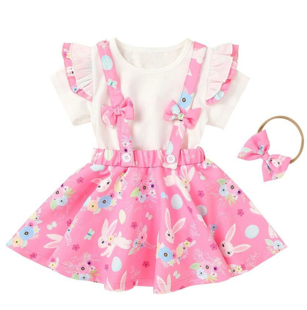 Girl Easter Suspender Set