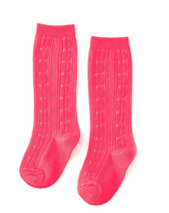 Bright Pink Knee High