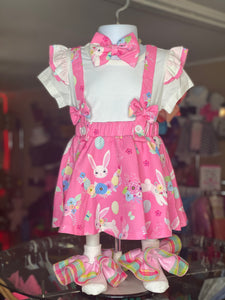 Girl Easter Suspender Set