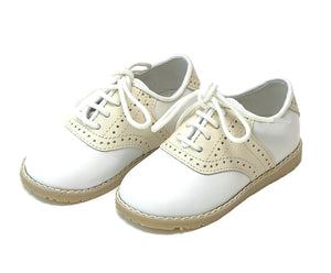 Luke two tone leather saddle shoe