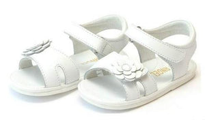 Mila Flower Cut Sandal White (Baby)