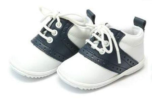 Austin Leather Saddle Oxford Shoe Navy (Baby/Toddler)